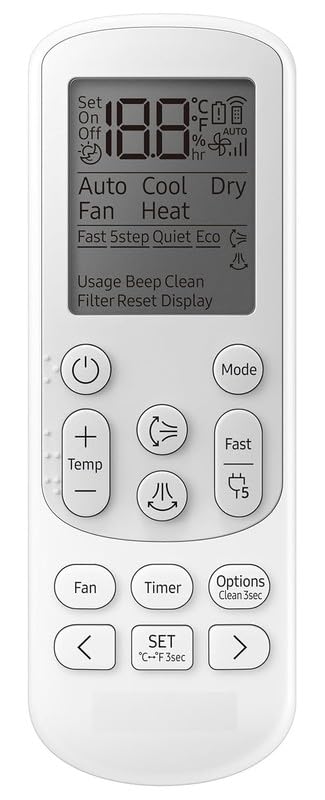 Image of TMQ Ac Remote Compatible for Samsung Air Conditioner Remote Split /Window White AC-144 5-in-1 Cooling Mode (1 Year Warranty)
