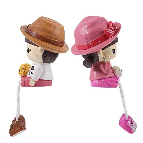 PRETYZOOM Car Decor 2 Pcs Leg Dolls Resin Crafts Boys Girls Hanging Doll Sitting Leg Puppet Home Office Ornament Bookshelf Desk Car Bedroom Living Room Cafe Decor Kids Present Style 2 Home Decor