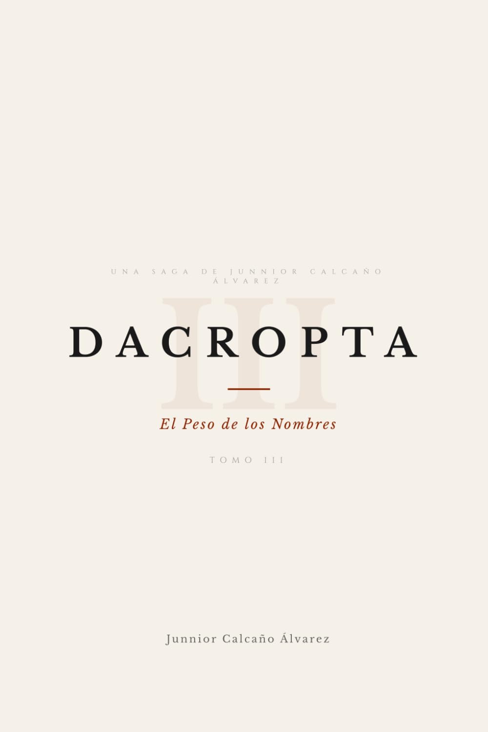 DACROPTA: El Peso de los Nombres (TOMO III) (DACROPTA: La Luz que Oscurece)