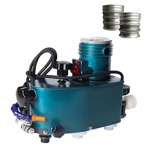 Small Glass Edger Machine, 850W Handheld Glass Beveling Machine, 8000RPM for Glass/Acrylic/Ceramic, Includes 10 Diamond Wheels, Low Noise Operation, Grinding1-3m/min(Blue)