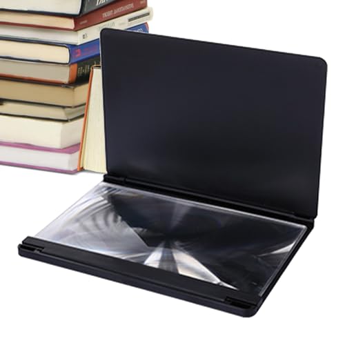 Originaler 3D-Bildschirmverstärker Für Mobiltelefone Mit Holzmaserung | HD-Falttelefon-Bildschirmlupe | Tragbarer 3D-Videoprojektorständer Für Alle Smartphones