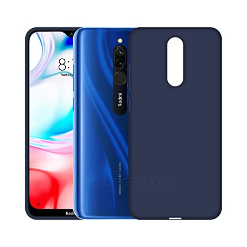 Image of Case Creation Luxurious OG Series for Xiaomi Redmi 8 Case Cover,Anti-Dirty Slim Case Frosted Matte Cute Candy TPU Raised Bezel (Splash of Color) Back Cover for Redmi 8 -Navy Electric Blue