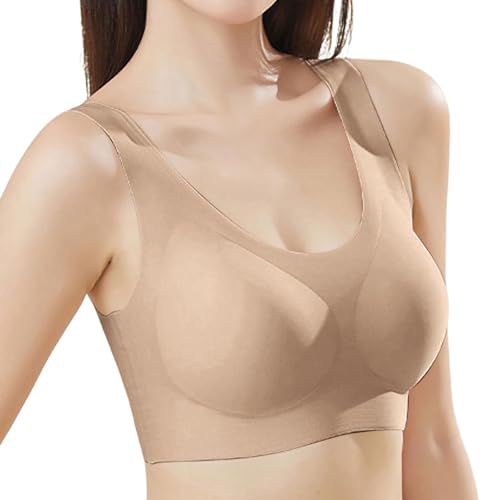 Soutien-gorge sans armatures bonnet souple sans couture kaki couverture complète