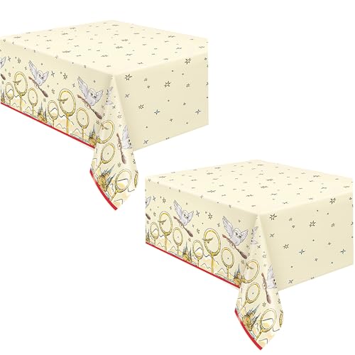 Unique Harry Potter Party Supplies | Paper Table Covers 54 x 84 | Officially Licensed | Wizard Theme Disposable Tablecloth For Birthday Parties Classroom Events Buffet Tables Quick Cleanup