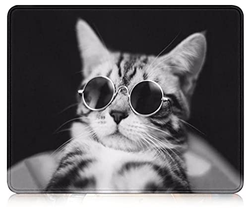 Glassy Cat Game Anti-Skid Mouse Pad, Computer Mouse Pad With Stitched Edges, Suitable For Laptop, Office, Home Desktop Pad #TOP6