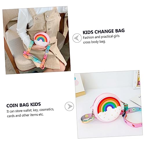 Didiseaon Girl Shoulder and Girls Change Bag Rainbow Purse Lightweight for Daily Use3