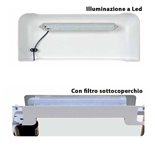Mantovani Derby Pet Diffusion Acquario in Vetro, Bianco/ Trasparente, 15 L, 4500 G