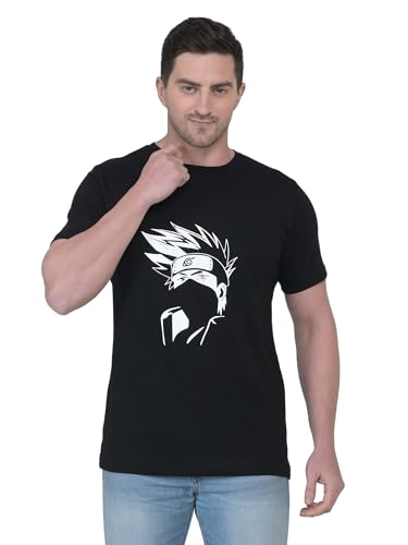 Image of Naruto Pure Cotton Round Neck T Shirt for Men