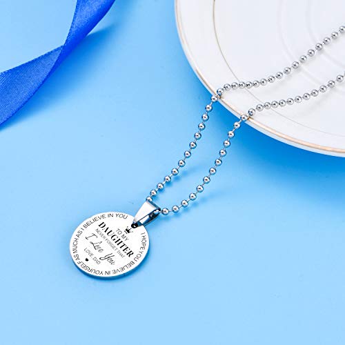 Malyunin Inspirational Gifts Necklace To Son Daughter Gift From Mom Dad Never Forget That I Love You Family Jewelry Graduation Gifts thumb #3