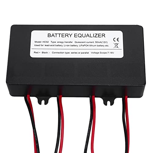 Ecualizador de Batería Digital 48V con Pantalla LED de Tubo, Estabilizador de Voltaje para Sistemas Solares e Industria Automotriz, Material ABS, 441 g miniatura 3