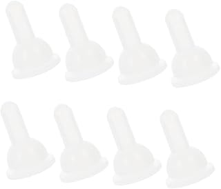 YARNOW 8piezas Accesorios para Chupetes para Mascotas Tetinas De Silicona Blanda De Repuesto para Biberones De Perros Gatitos y Animales Pequeños Pequeño Color Blanco