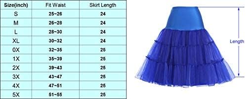 GRACE KARIN Women's 50s Petticoat Skirts Tutu Crinoline Slips Underskirts CL008922 Medium Ivory