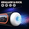 ZWFUN Masturbieren für Männer Elektrische Cup Masturbatoren Sex Spielzeug Penis Massager mit 10 Vibrationsmodi 4 Saugmodi Taschenmuschi Realistisch Groß Vibratorensets Sexspielzeug für Männer Extrem #3