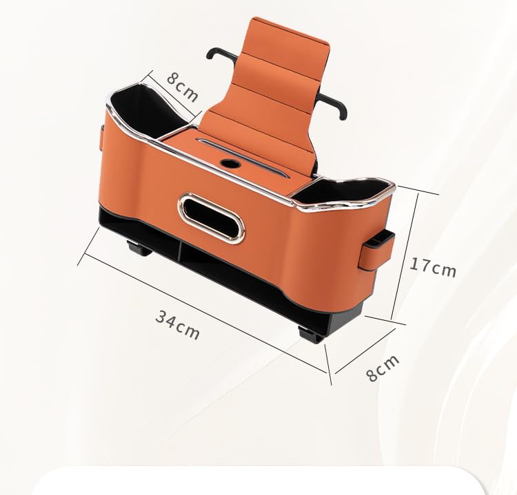 Organizer Bagagliaio Auto Per Fiat Punto Evo - Borsa Con 9 Tasche Per Sedile Posteriore