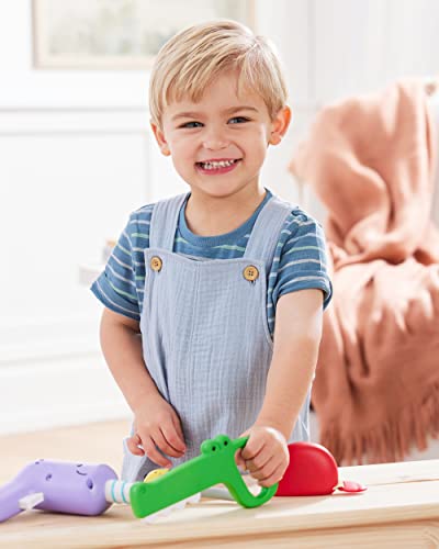 Skip Hop 4-Piece Toy Tool Set for Toddlers Ages 2+, Zoo Crew Tool Set Toy - image 2