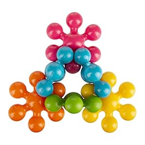 Funskool Star Links, Multicoloured Interlocking Learning Educational Blocks, Improves Creativity And Construction Blocks For Kids, 6 Months & Above, Infant and Preschool Toys