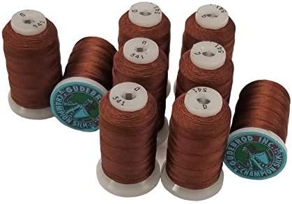 Simply Silk Beading Thread Cord Size E Chestnut 0.0128 Inch 0.325mm Spool 200 Yards for Stringing Weaving Knotting