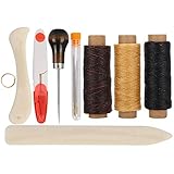  Oumefar Herramienta de Costura Herramienta de Costura Manual Herramienta de Costura Herramienta de artesanía de Cuero Exquisita Fabricación de Cuero Artesanía de Cuero Hecha a Mano
