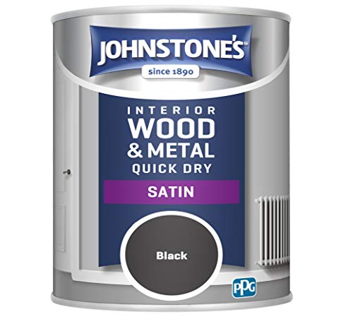 Johnstone's 303913 One coat Satin Black, 750 ml