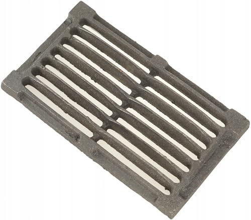 FEINZ Grille de cheminée en fonte – Petite grille de remplacement 265 x 150 mm pour cheminées, poêles de cuisine ou poêles à bois – Solide et...