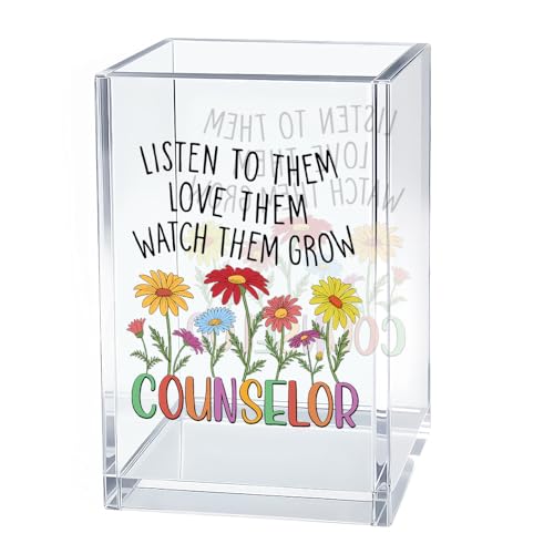 Image of Counselor Pen Holder Makeup Organizer Desk Accessories for Teacher