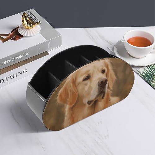 Organiseur de télécommande Golden Retriever idéal pour votre chambre à coucher