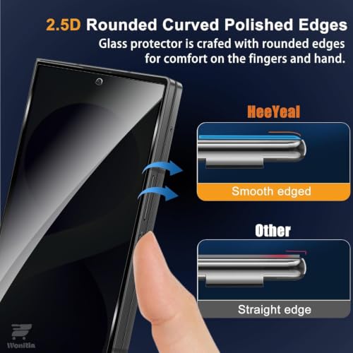 Image of WonRia Pack 1 - Privacy Tempered Glass Compatible with Samsung Galaxy Z Fold 8 Ultra Screen Guard Protector | Anti-Spy | Case Friendly - Installation Kit