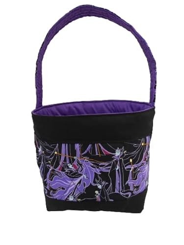 Handmade Quilted Easter Basket in a Maleficent Print