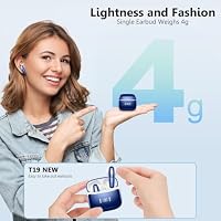 Bluetooth-Kopfhörer, 2026 Bluetooth 5.3 Kopfhörer mit Stereo 3D Immersiv, kabellose Kopfhörer Geräuschunterdrückung mit 4 ENC Mic, 40 Stunden kabellose Kopfhörer LED Display, IP7 wasserdicht Bluetooth – Ansicht 5