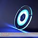 Obeaming 12V LED Deckenleuchte Wohnmobil, Dimmbar Panel Leuchte 120mm 4,5W 400LM Zwei Farbe (Warm Weiß/Blau) mit Touch Schalter Rund Aufbauleuchte für Boot Yacht Innenbeleuchtung, 2 Stück 3000K