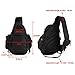 X-Freedom Tactical Sling Chest Pack Military Chest Bag Shoulder Sling Backpack MOLLE Large Sling Bag One Strap Backpack Capacity Crossbody Bag for Laptops Hiking Camping Hunting Trekking, Black