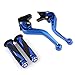 Krace Motorcycle Clutch Brake Levers Set Fit For Yamaha YFM 700R Raptor 700 2008 2009 2010 2011 2012 2013 2014 2015 2016 2017 2018 Adjustable w. 7/8" 22mm Rubber Handlebar Hand Grips
