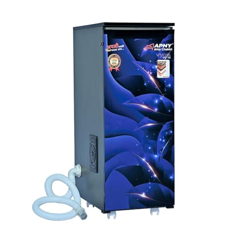 Image of Atta Chakki for Home | Domestic Flour Mill | 1HP Motor | Wheat, Rice & Millet Grinding | Multi Grain Grinding | Low Noise Heavy Duty Motor | 10 Kg /Hr Capacity | Fully Automatic (VYOM16)