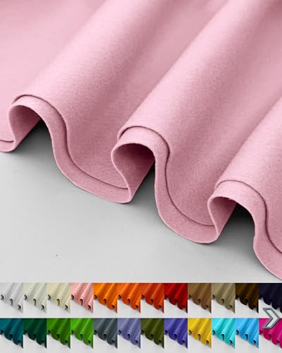 Felt Acrylic 11 Pink Upholstery Fabric by The Yard