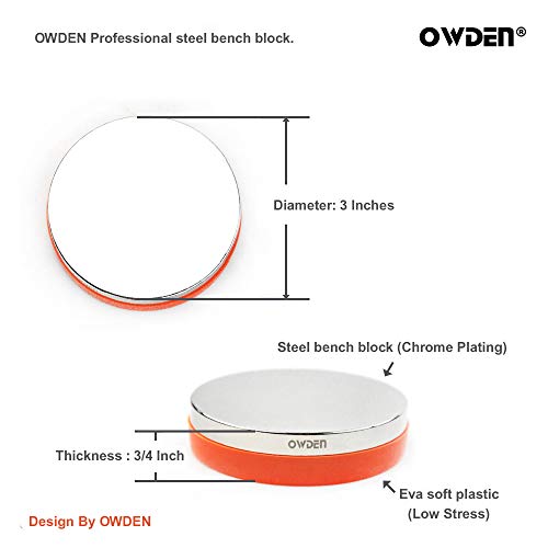 image for OWDEN Professional Uppercase Metal Stamps Letter Punch Set (1/8”-3mm