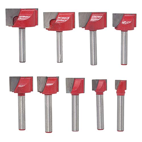 Fraise de nettoyage pour fond de rabotage, 6mm Tige droite Fraise à rainurer Fraise à fraiser, Outil de travail du bois Pour fente, coupe Cover