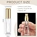 Domensi 30 Pcs 8 ml Empty Glass Perfume Bottles Bulk - Gold Refillable Cologne Spray Atomizer with Pump, for Travel, Skincare, Haircare, Cleaning & DIY Essentials