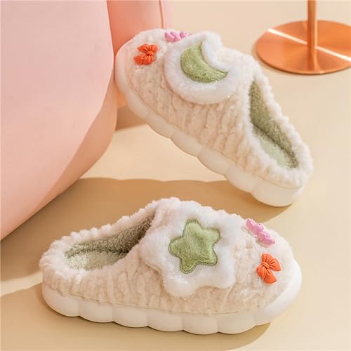Star Cotton Plush Slippers - Men's & Women's Home Slippers2