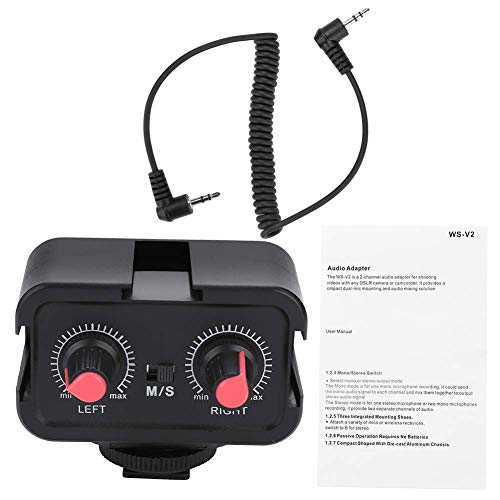 Questo articolo è realizzato in materiale plastico ed elettrone di alta qualità, leggero e portatile da trasportare e resistente per uso prolungato adatto per video Audio mixer adatto per video Audio mixer