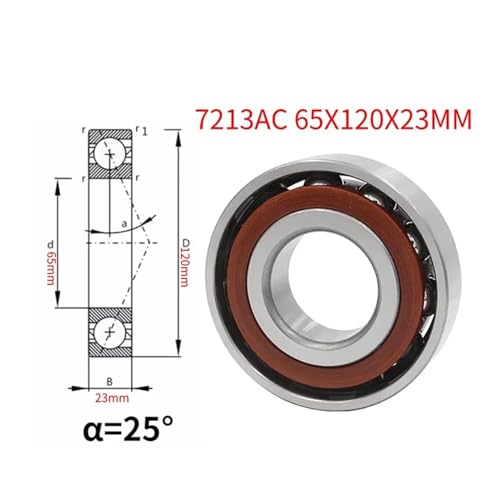 Roulement 7213AC ABEC-5 pour réparer les broches de machines et stopper le jeu axial