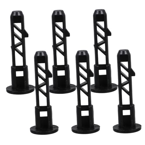 BESTonZON 6PCS Wheelie Bin Lid Hinge Pins Trash Can Accessories for Outdoor Waste Collection Easy to Install Garbage Can Lock Suitable for Parks and Schools