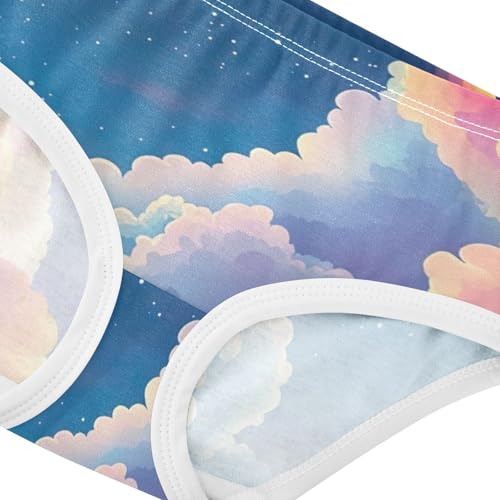 Fun Print Girls Underwear Toddler 2t Cotton Little Girl Panties Gradient Color Night Sky Kids Briefs Undies4
