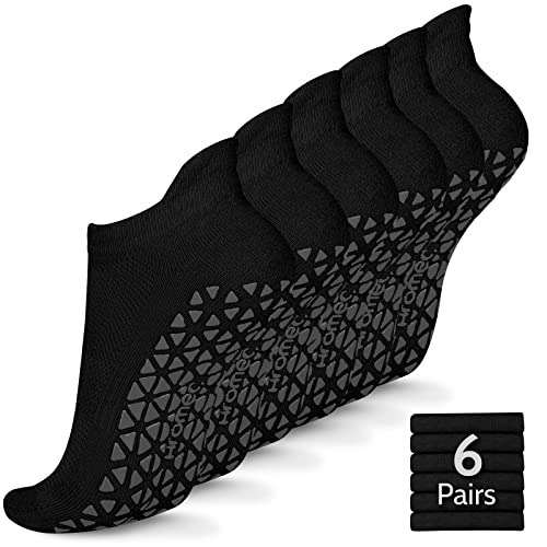 Non Slip Yoga Socks with Grips for Pilates, Ballet, Barre, Barefoot