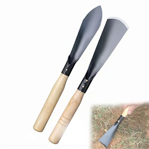 Set de 2 palas de jardinería con mango de madera miniatura 1