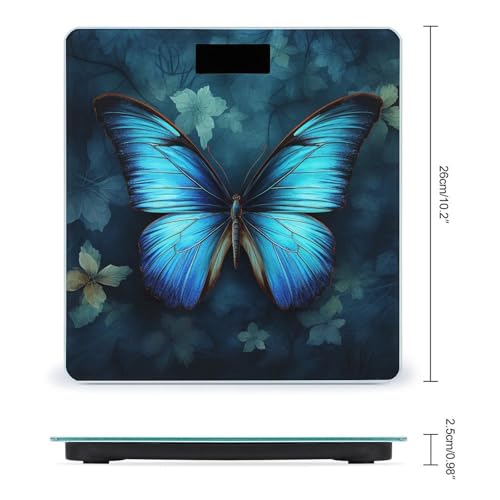 Báscula Digital Azul con Diseño Moderno y Precisión Alta miniatura 2
