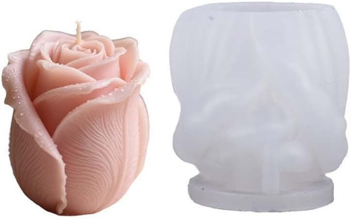 Rose Bud Silicone Mould Tulip Bouquet Flower Moulds Fondant Mold Resin Art Crafts Topping Cake Chocolate Wax Topping Candle Making Molds 38-81-image-38