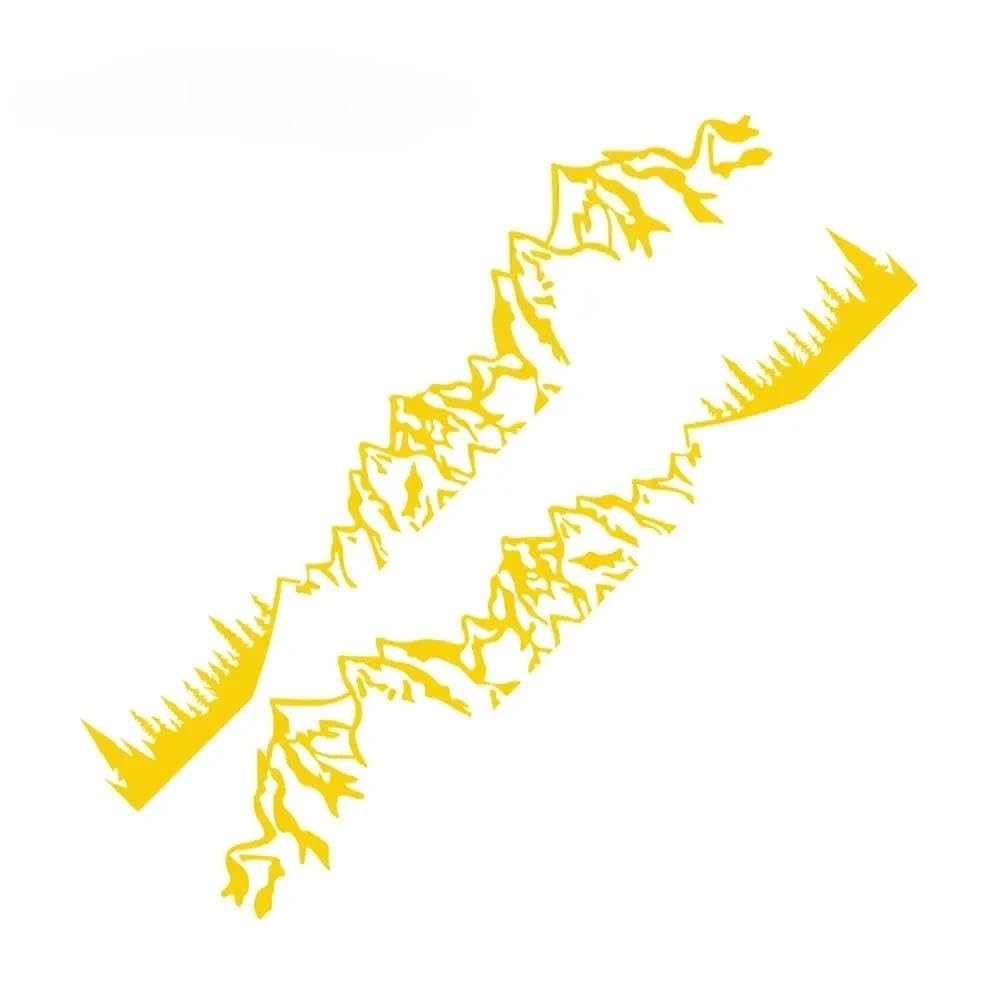 Car Stickers Motorhome Camper Van Vehicle Body Decoration(Yellow,1.8m)