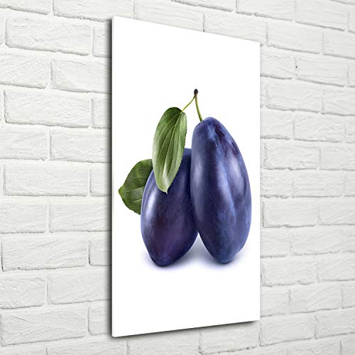 Tableau en Plexiglas 70x140 Tulup avec Impression Prunes Bleues