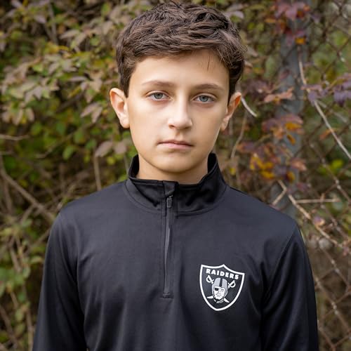 Ultra Game Boys' Standard Quarter-Zip Active Pullover Shirt, Team Color, 10-12 - Image 5