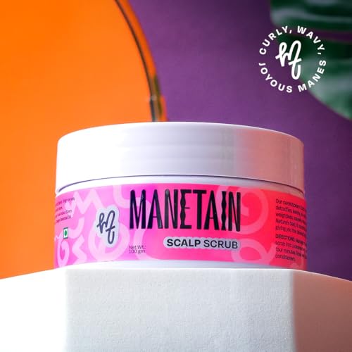 Image of Manetain Scalp Scrub 100gm | Purifying Hair & Scalp Exfoliator for Dandruff, Dry Scalp & Build‑Up | Deep‑Clean Hair Scrub with Himalayan Salt, Cactus & Willow Bark | Vegan & Cruelty‑Free